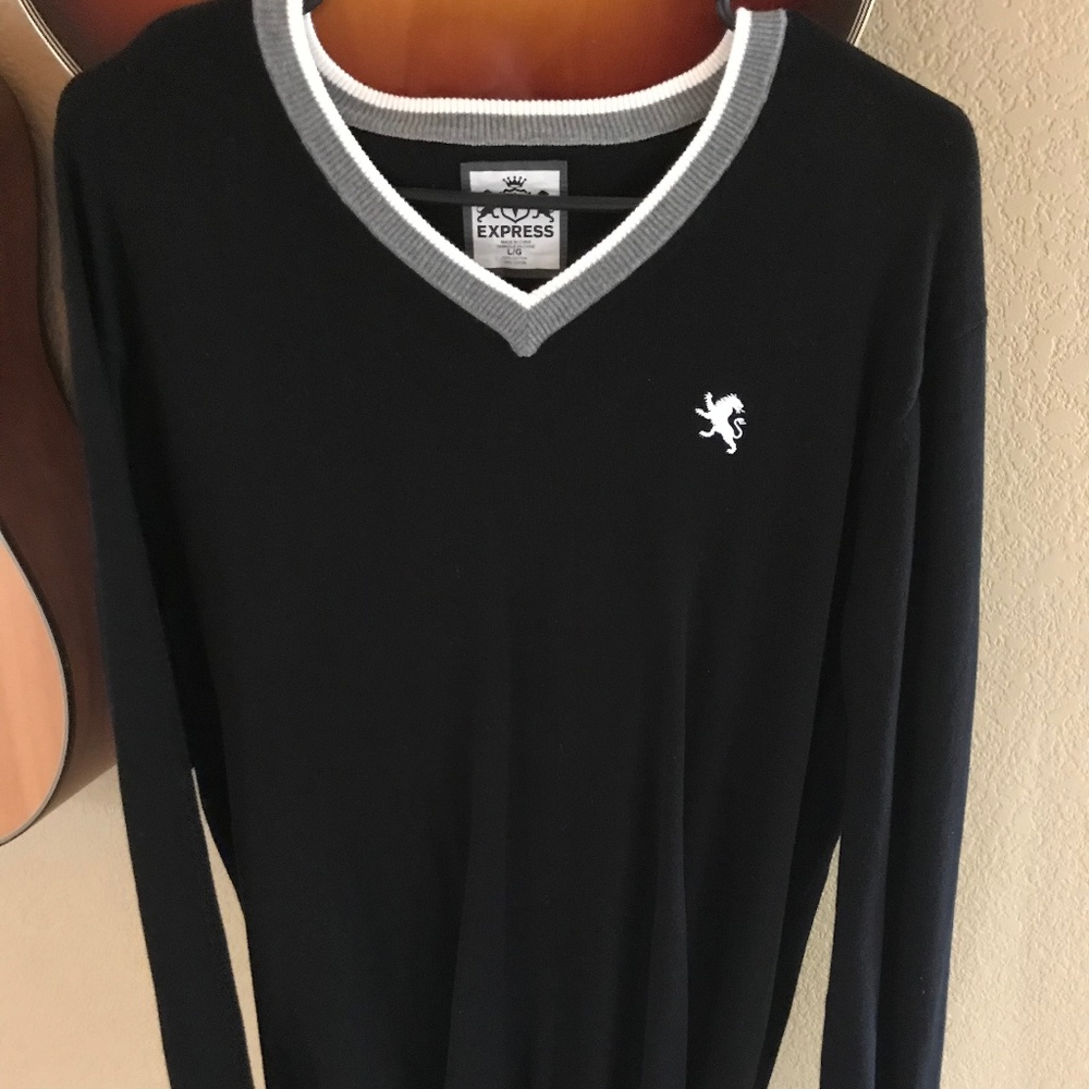 2 Express V Sweater Large Bundle